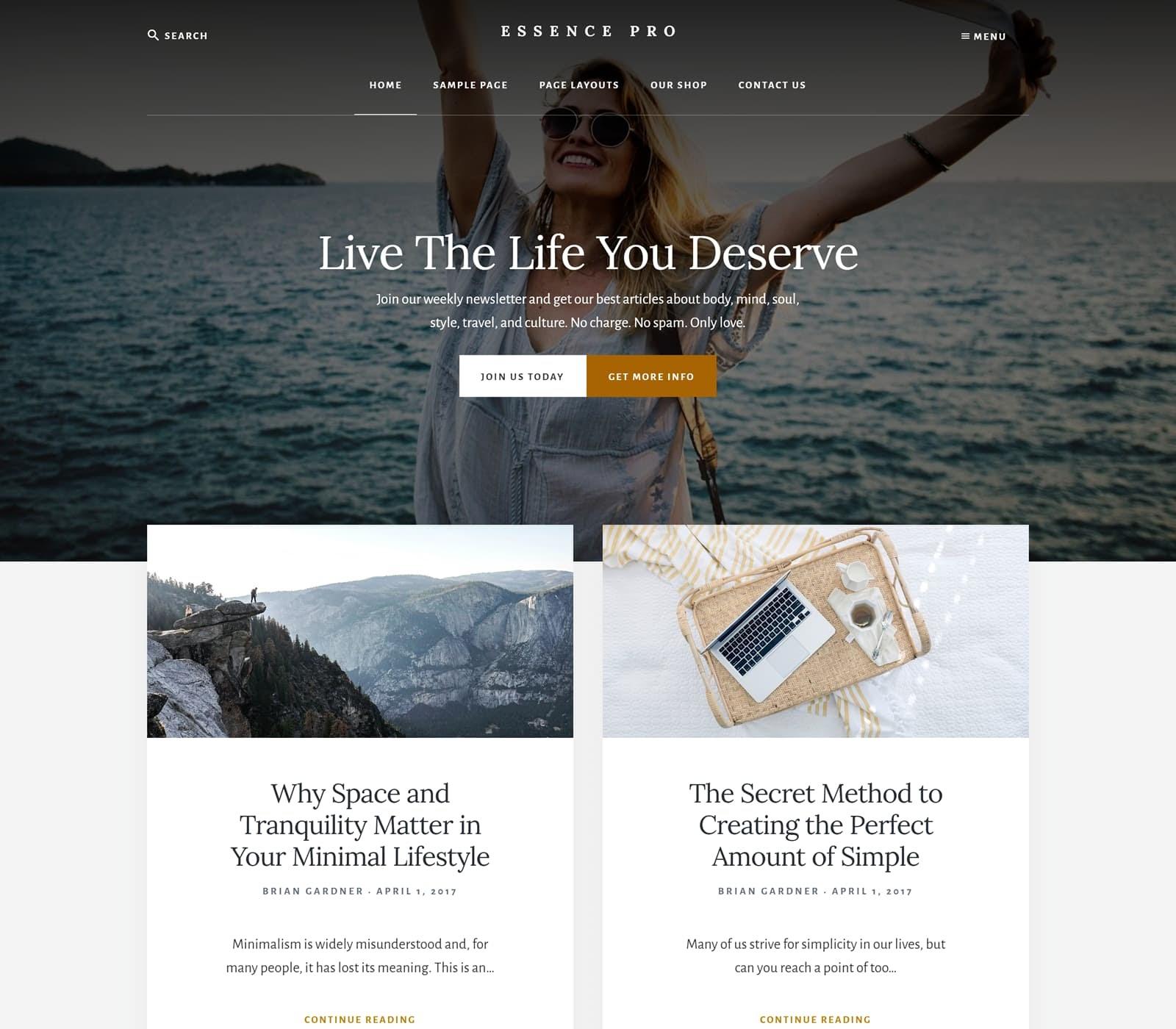 best travel blog theme