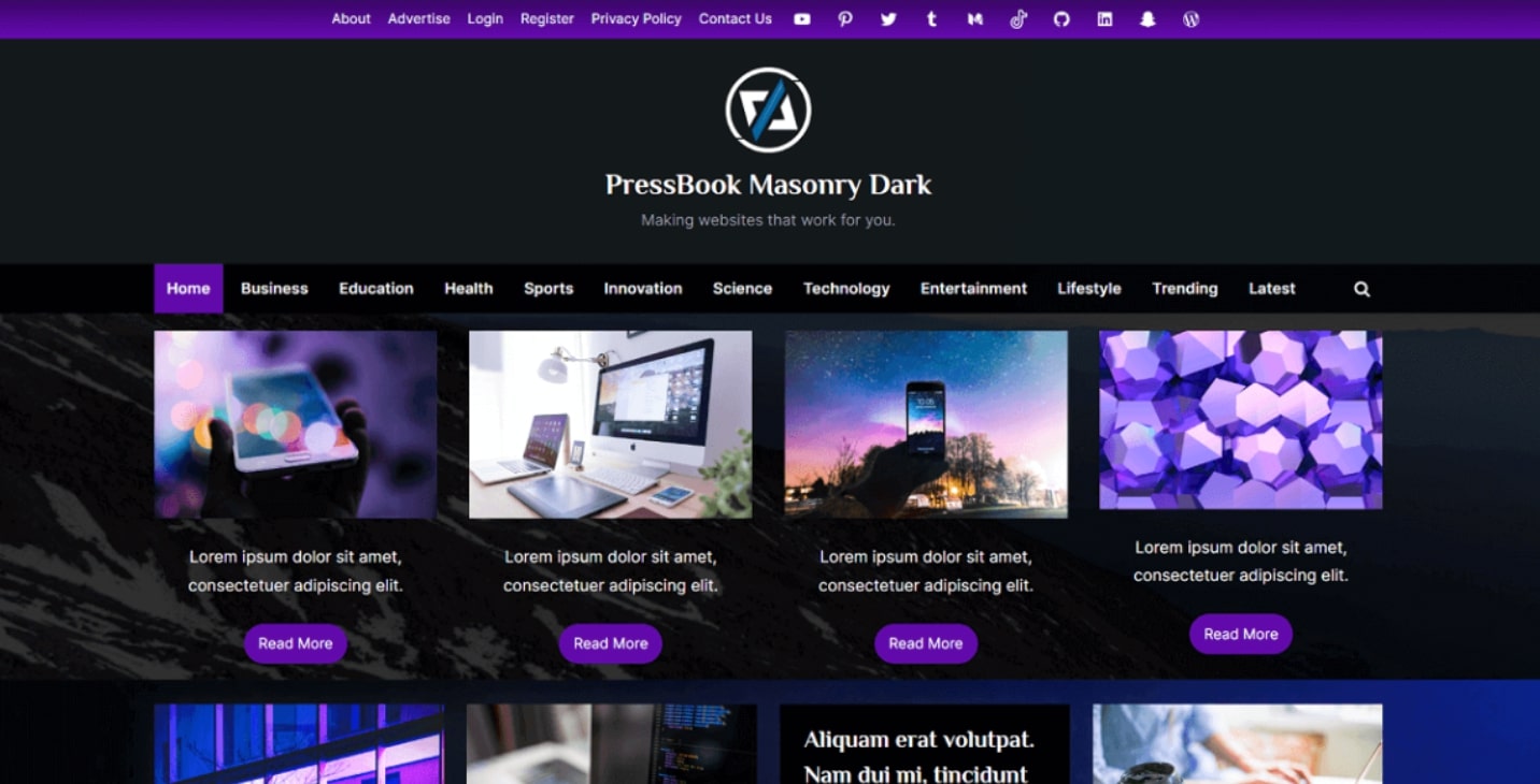 pressbook-masonry-dark