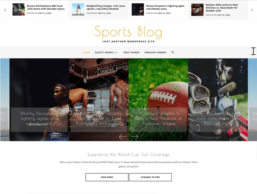 25+ Best Sports WordPress Themes (2023)