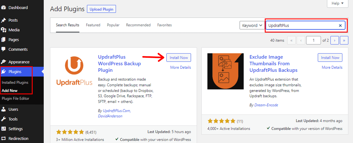 search-and-install-updraftplus-backup-plugin